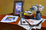 AI art preston dickinson inspired artist table still life 1
