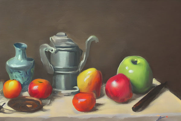 AI art preston dickinson inspired artist table still life 3