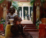 Charles Courtney Curran At the Sculpture Exhibition  1895