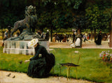 Charles Courtney Curran In the Luxembourg  Garden   1889