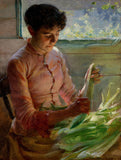 Charles Courtney Curran Shucking Corn  1891