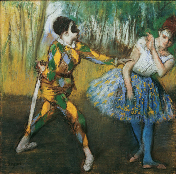 Edgar Degas 1834 1917  Harlekin Und Colombine 1886