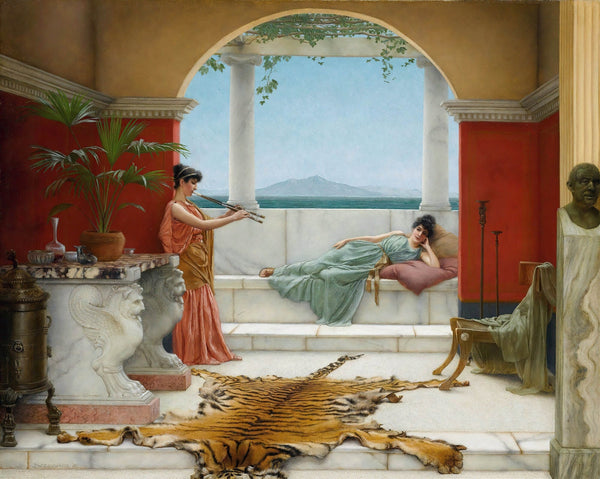 John William Godward 1891 The Sweet Siesta Of A Summer Day