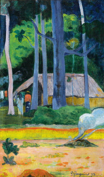 Paul Gauguin 1848 1903 Cabane Sous Les Arbres 1892
