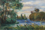 Pierre Auguste Renoir 1841 1919 River Landscape 1890