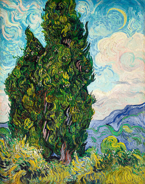 Van Gogh 1853 1890 Cypresses  1889