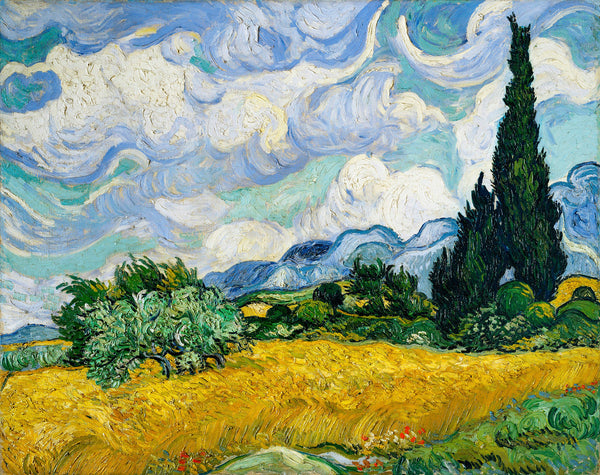 Van Gogh 1853 1890  Wheat Field with Cypresses 1