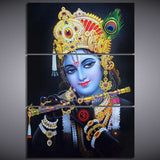 3 Panel Canvas Art radha krishna Painting Poster HD Printed Wall Art WITH FRAME HQ Canvas Print