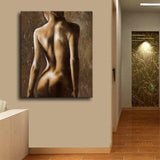 Nude Lady Oil Painting Hand Painted Canvas Wall Art