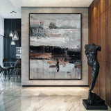 Handmade Abstract Oil Painting Contemporary Minimalist Work Art (hand painted)