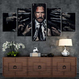 5 Pieces John Wick Poster Painting WITH FRAME HQ Canvas Print