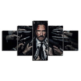 5 Pieces John Wick Poster Painting WITH FRAME HQ Canvas Print