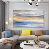 Handmade Canvas Sea Abstract Oil Painting Minimalist Modern (hand painted)