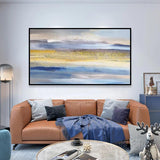 Handmade Canvas Sea Abstract Oil Painting Minimalist Modern (hand painted)
