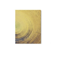 Hq Canvas Print Wall Art Abstract Blue Meets Yellow With Frame 50X70Cm Only Canvas / 034-01