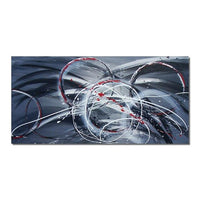 Abstract Hand Painted Oil Painting On Canvas Spirals Modern Abstract Wall Art