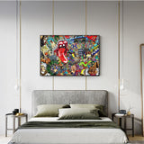 Abstract Music Graffiti Wall Art Paintings Modern Street Art HQ Canvas Print