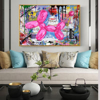 Abstract Street Art Modern Graffiti Art HQ Canvas Print