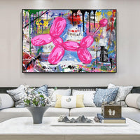 Abstract Street Art Modern Graffiti Art HQ Canvas Print