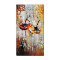 Abstract Two Dancing Girls Painting Hand Painted Oil Painting On Canvas Modern Wall Art For Wedding Decoration