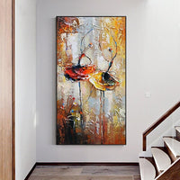 Abstract Two Dancing Girls Painting Hand Painted Oil Painting On Canvas Modern Wall Art For Wedding Decoration