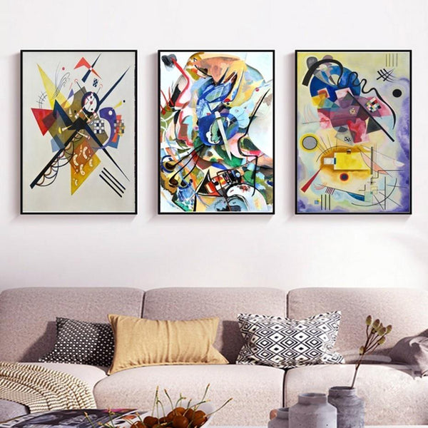 Wassily Kandinsky Famous Abstract Wall Art Picture Home Decor HQ Canvas Print