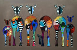 Abstract Zebra HQ Canvas Print African Animals