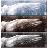 Kids Room Angel Wings Vintage Black And White Wall Art HQ Canvas Print