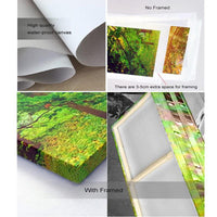 5 Panel Art Enchanted Tree Scenery Painting Wall Pictures WITH FRAME HQ Canvas Print