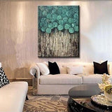 Abstract flower trees Oil Painting Canvas handmade tree oil painting