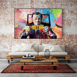 Kids Room Di Caprio Wolf Of Wall Street Money Art HQ Canvas Print Painting