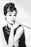 Classic Audrey Hepburn Potrait Make Up Modern Poster HQ Canvas Print Wall Art