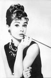 Classic Audrey Hepburn Potrait Make Up Modern Poster HQ Canvas Print Wall Art