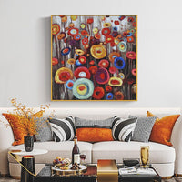 Colorful Flowers Painting On Canvas Hand Painted Oil Painting Abstract Flower Wall Art Decoration