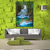 Modern Wall Art Waterfall Landscape Picture FRAME AVAILABLE HQ Canvas Print