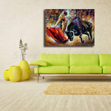 Aufregender spanischer Stierkampf HQ-Leinwanddruck, 30,5 x 40,6 cm