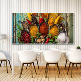 Food Modern Spices Poster HQ Canvas Print Kitchen Restaurant Home Decoration