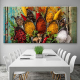 Food Modern Spices Poster HQ Canvas Print Kitchen Restaurant Home Decoration