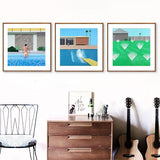 Swimming pool decoration picture Nordic Art Wall Picture HQ Canvas Print