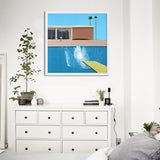 Swimming pool decoration picture Nordic Art Wall Picture HQ Canvas Print