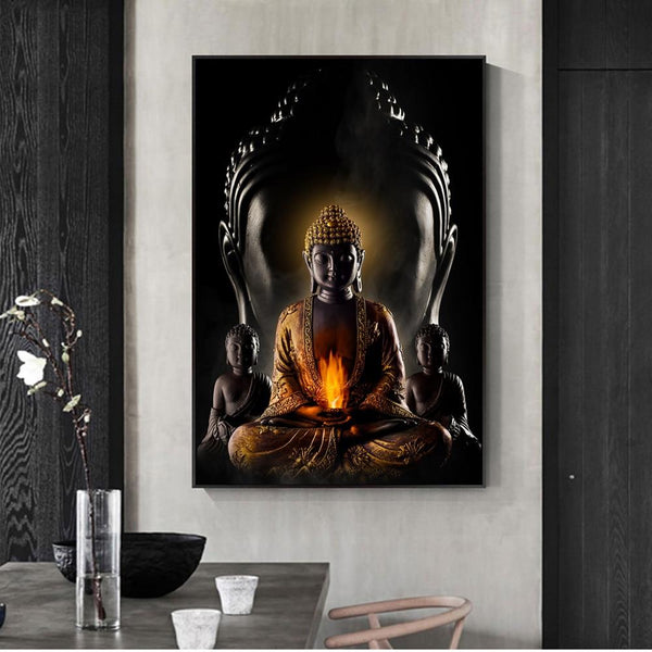 Buddha Wall Art Canvas Prints Modern Buddha HQ Canvas Print Art