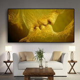 Golden Love Kiss Oil Painting on Canvas Poster HQ Canvas Print Wall Art