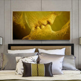 Golden Love Kiss Oil Painting on Canvas Poster HQ Canvas Print Wall Art