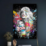 Graffiti Art Marilyn Sexy Portrait Pop Art Poster Modern Art HQ Canvas Print