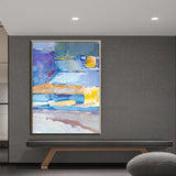 Stylish Simplicity Hand-Painted Abstract Oil Modern Minimalist Porch Style Hotel Custom Vertical Version