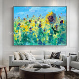 leinwand malerei Handgemalte 3D leinwand blume ölgemälde landschaft ölgemälde wandkunst bild für wohnzimmer schlafzimmer