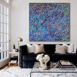 Hand Paintedmodern impression painting abstract oil painting on canvas for frameless living room