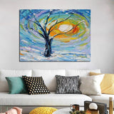 Hand Painted Oil Paintings Landscape Tree Abstract Wall Arts