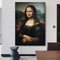 Hand Painted Classic Vintage Oil Painting Leonardo da Vinci Famous Mona Lisa's Smile for Home