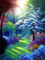 DIY 5D Diamond Painting Full Round Diamond Mosaic Landscape Diamond Autumn Scenery